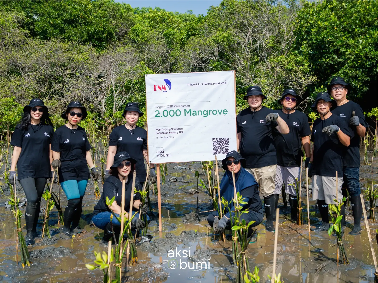 Penanaman Mangrove Tanjung Kelan Bali PT Batulicin Nusantara Maritim Tbk